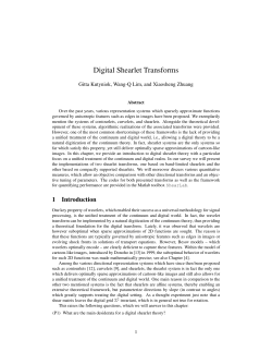 Digital Shearlet Transforms