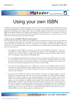 detailed information about ISBNs