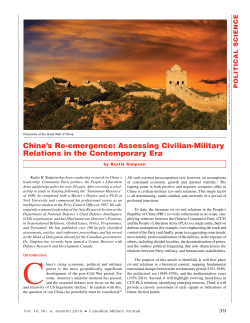 Assessing Civilian-Military Relations in the Contemporary Era