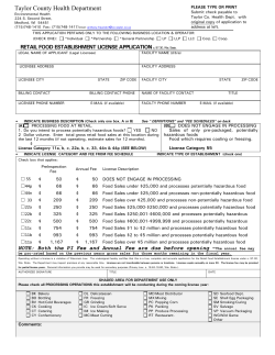 Retail Food Establishment