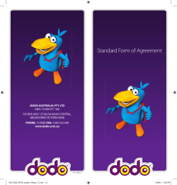 Standard Form of Agreement