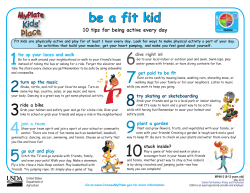 be a fit kid
