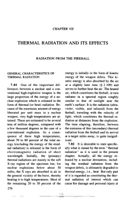 thermal radiation and its effects