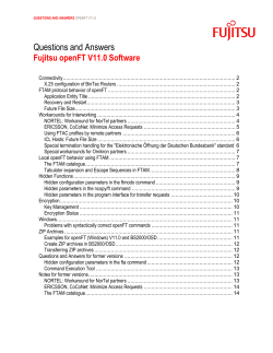 openFT FAQ