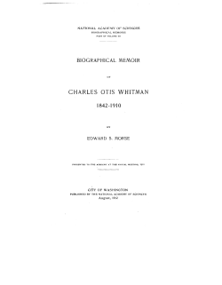 Biographical Memoir - National Academy of Sciences
