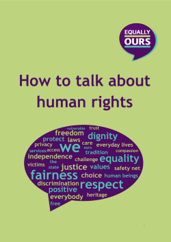 How to talk about human rights