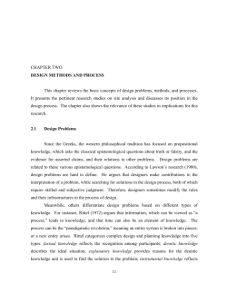 A FRAMEWORK FOR SITE ANALYSIS WITH EMPHASIS ON FENG