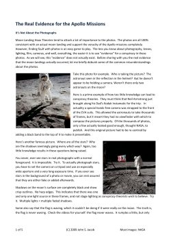 The Real Evidence for the Apollo Missions