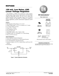 NCP4688 - 150 mA, Low Noise, LDO Linear Voltage Regulator
