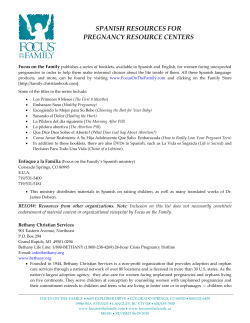 spanish resources for pregnancy resource