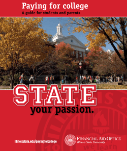 Paying for college - Financial Aid