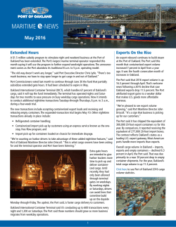 May 2016: Maritime eNews