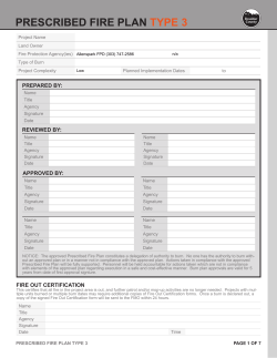Burn plan - Boulder County