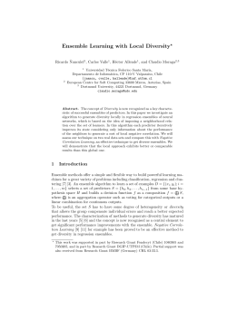 Ensemble Learning with Local Diversity*