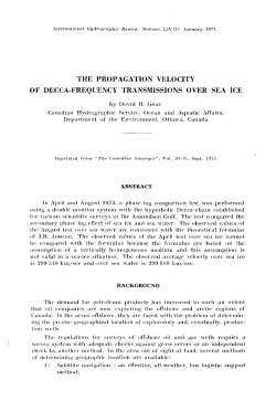 the propagation velocity of decca-frequency transmissions over sea