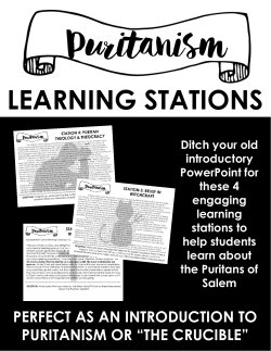 Puritanism Intro Stations File