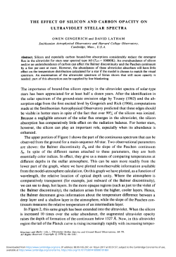THE EFFECT OF SILICON AND CARBON OPACITY ON