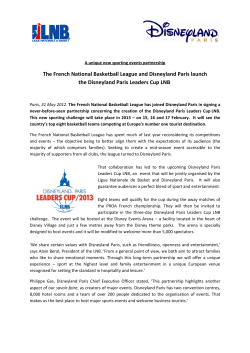 The French National Basketball League and Disneyland Paris