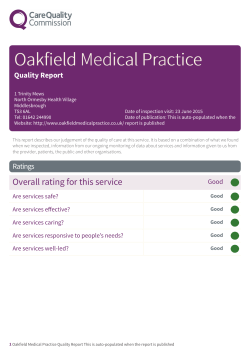 Latest Newsletter - Oakfield Medical Practice