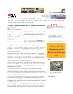 San Antonio Press article - Taylor Dunham and Rodriguez LLP