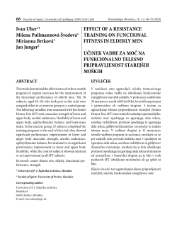 EFFECT OF A RESISTANCE TRAINING ON FUNCTIONAL FITNESS