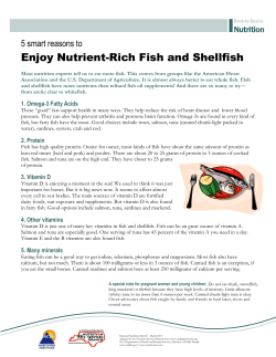 Enjoy Nutrient-Rich Fish and Shellfish