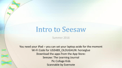 Intro to Seesaw