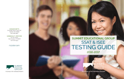 testing guide - Summit Educational Group