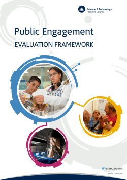 Public Engagement Evaluation Framework