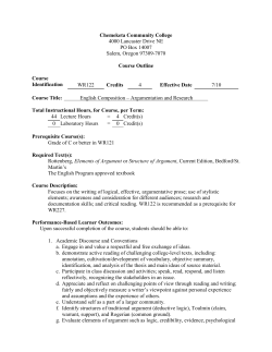 English Composition&ndash;Logic and Style