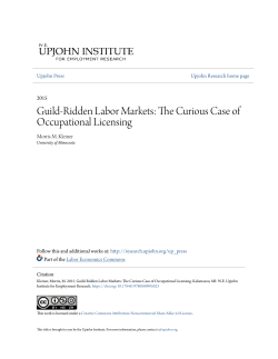 Guild-Ridden Labor Markets: The Curious Case