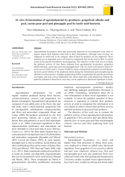 In vitro fermentation of agroindustrial by-products