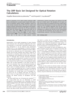 The ORP basis set designed for optical rotation calculations