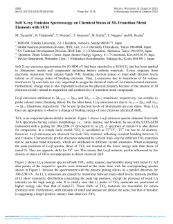 Soft X-ray Emission Spectroscopy on Chemical States of 3D