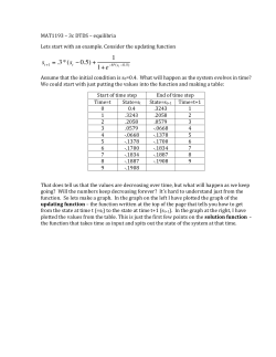 st+1 = .3*( st &minus;0.5)+ 1