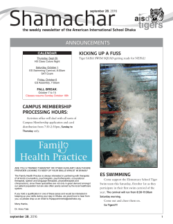 announcements - American International School Dhaka