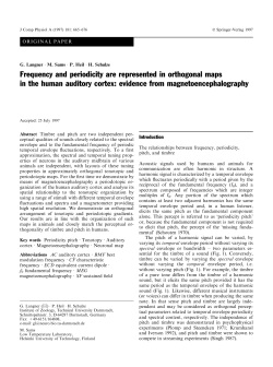 Frequency and periodicity are represented in orthogonal