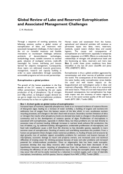 Eutrophication - World Lake Database