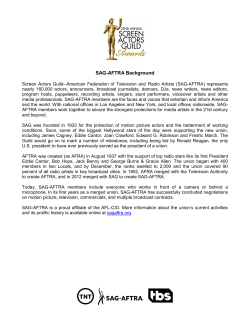 SAG-AFTRA Background - Screen Actors Guild Awards