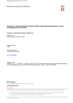 Growth of a Copper-Gold Alloy Phase by Bulk Copper