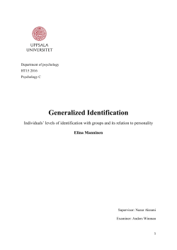 Generalized Identification