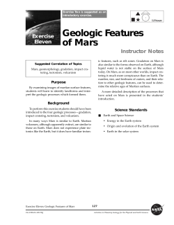 Geologic Features of Mars