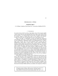 Mathematics in Musil