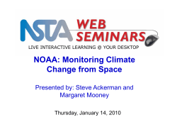 NOAA: Monitoring Climate Change from Space