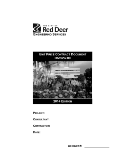 Unit Price Contract 2014