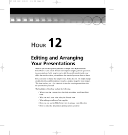 Editing and Arranging Your Presentations