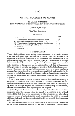 OF THE MOVEMENT OF WORMS