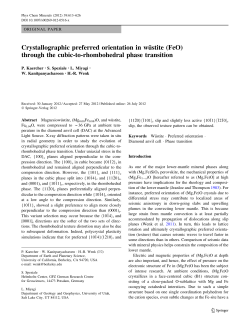 Crystallographic preferred orientation in wu&uml;stite (FeO) through the