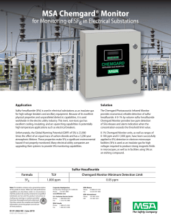 Monitoring SF6 in Electrical Substations