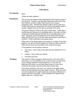 2 Step 2 Dance Studio Polka Basics Polka Basics Pre